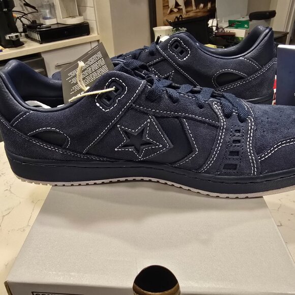 Converse AS-1 PRO OX Unisex Lifestyle Sneakers New Navy White A13460C Mens 10 US - Picture 3 of 11